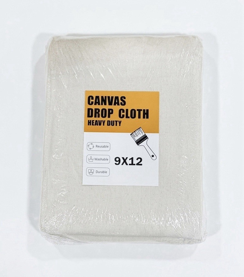 Super Heavy Duty Canvas Drop Cloth - 9 X 12 Ft - 10 Oz. Super Heavy Duty Canvas Drop Cloth - 9 X 12 Ft - 10 Oz.