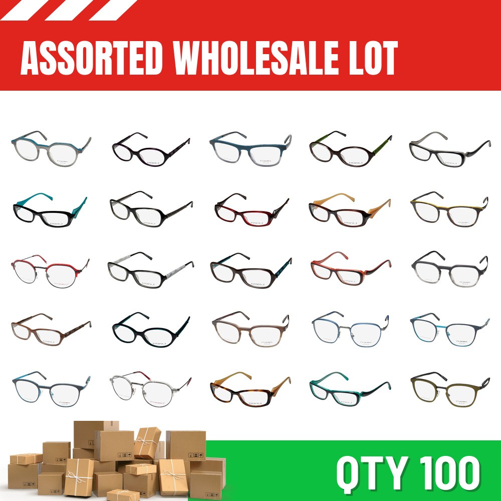 WHOLESALE ASSORTED LOT 100 MOREL EYEGLASSES cheap designer for profit authentic
