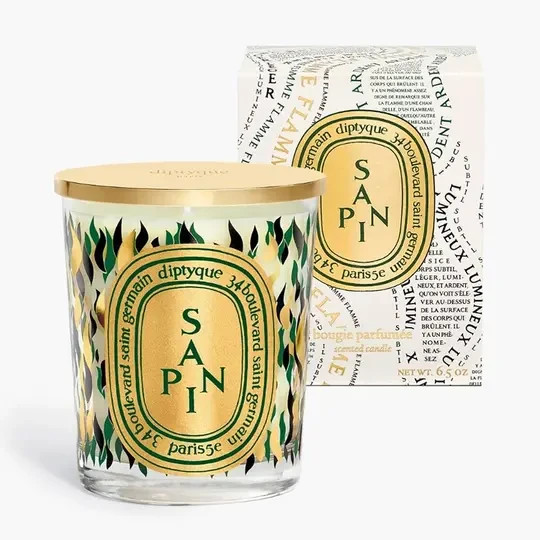 DIPTYQUE Sapin (Pine) Candle 190g Limited Edition Christmas w Gold Lid - Sealed