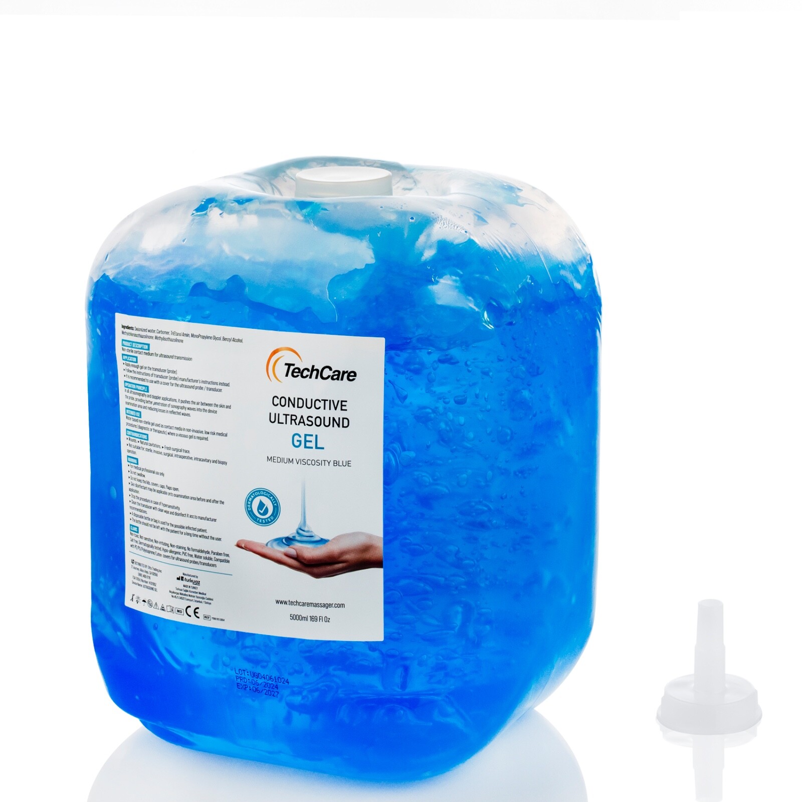 5 LITER ULTRASOUND TRANSMISSION GEL PLUS BOTTLE