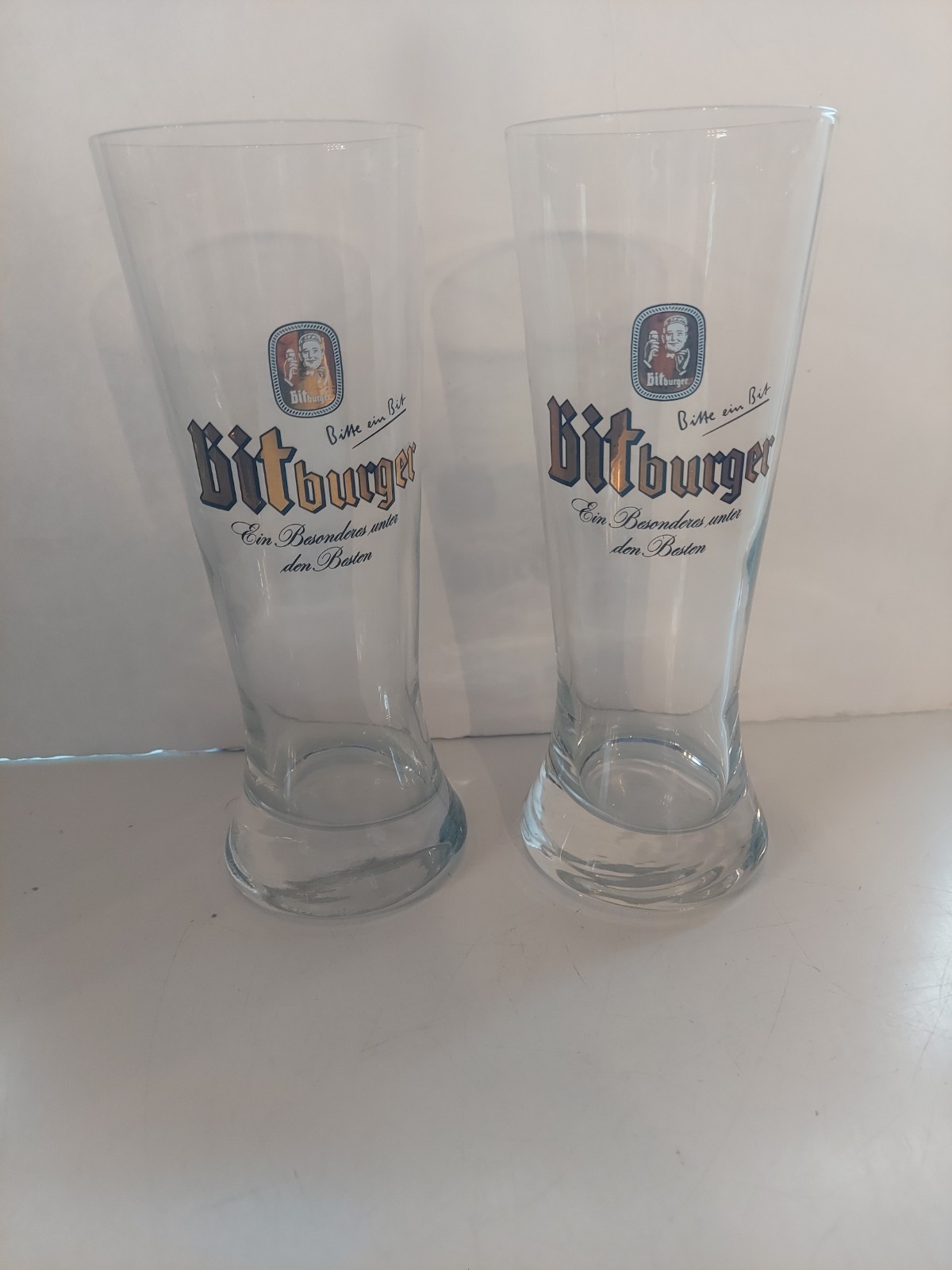 Bitburger Pilsner Beer Glass Set 8\ Bitburger Pilsner Beer Glass Set 8\