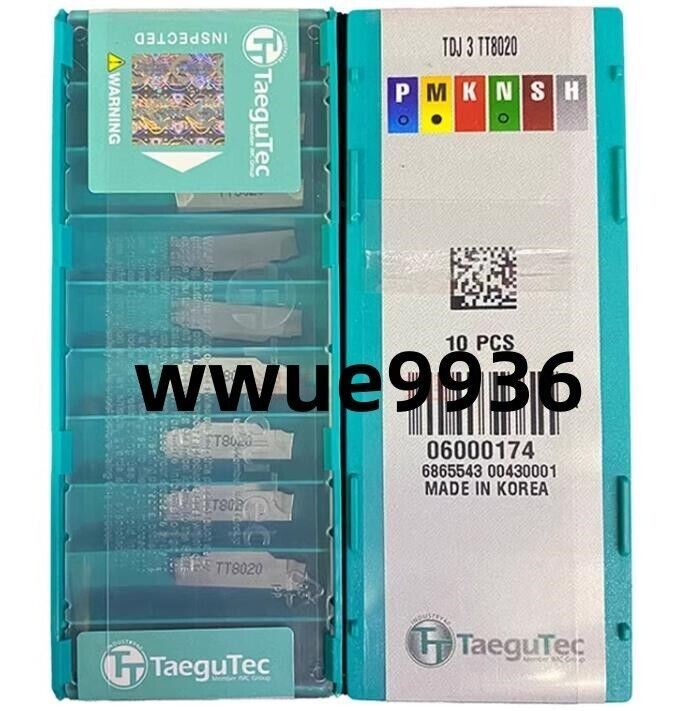 Taegutec TDJ 3 TT8020 3mm CNC grooving blade carbide inserts 10Pcs Taegutec TDJ 3 TT8020 3mm CNC grooving blade carbide inserts 10Pcs