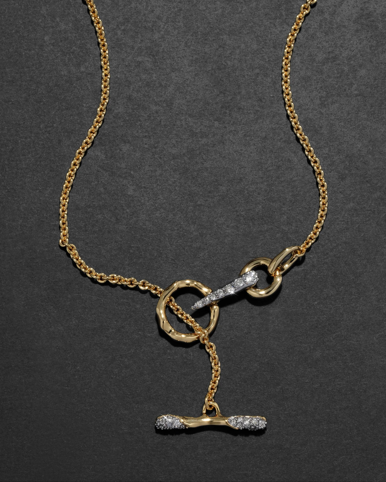Alexis Bittar Solanales Crystal Pavé Small Toggle Necklace MSRP $195 🔥New🔥