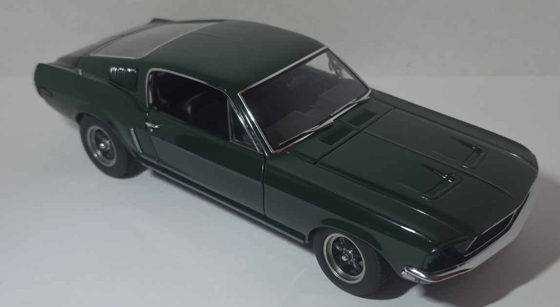 AUTOart Millennium 1968 Green 1968 Ford Mustang GT Diecast Model Car AUTOart Millennium 1968 Green 1968 Ford Mustang GT Diecast Model Car