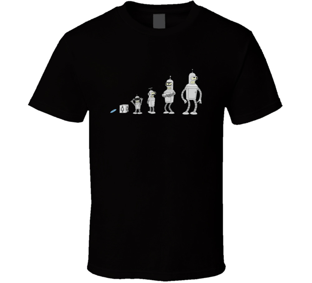 Bender Evolution Futurama Anime Robot Funny T Shirt Tee Gift New Bender Evolution Futurama Anime Robot Funny T Shirt Tee Gift New