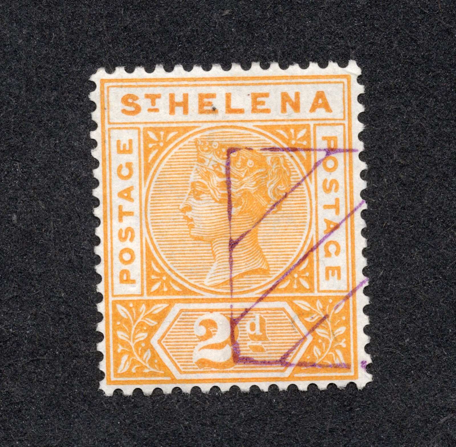 St Helena 1890-97 2p Yellow (SC# 43) St Helena 1890-97 2p Yellow (SC# 43)