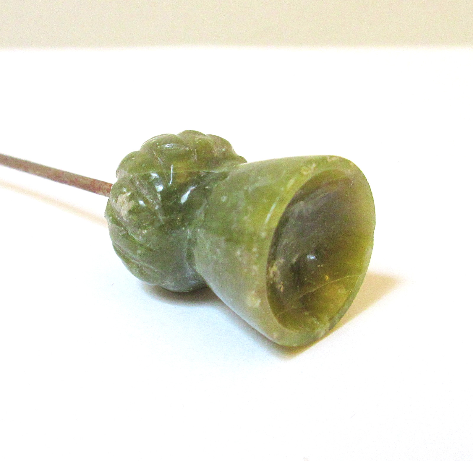 Antique Hatpin Connemara Marble Thistle Antique Hatpin Connemara Marble Thistle