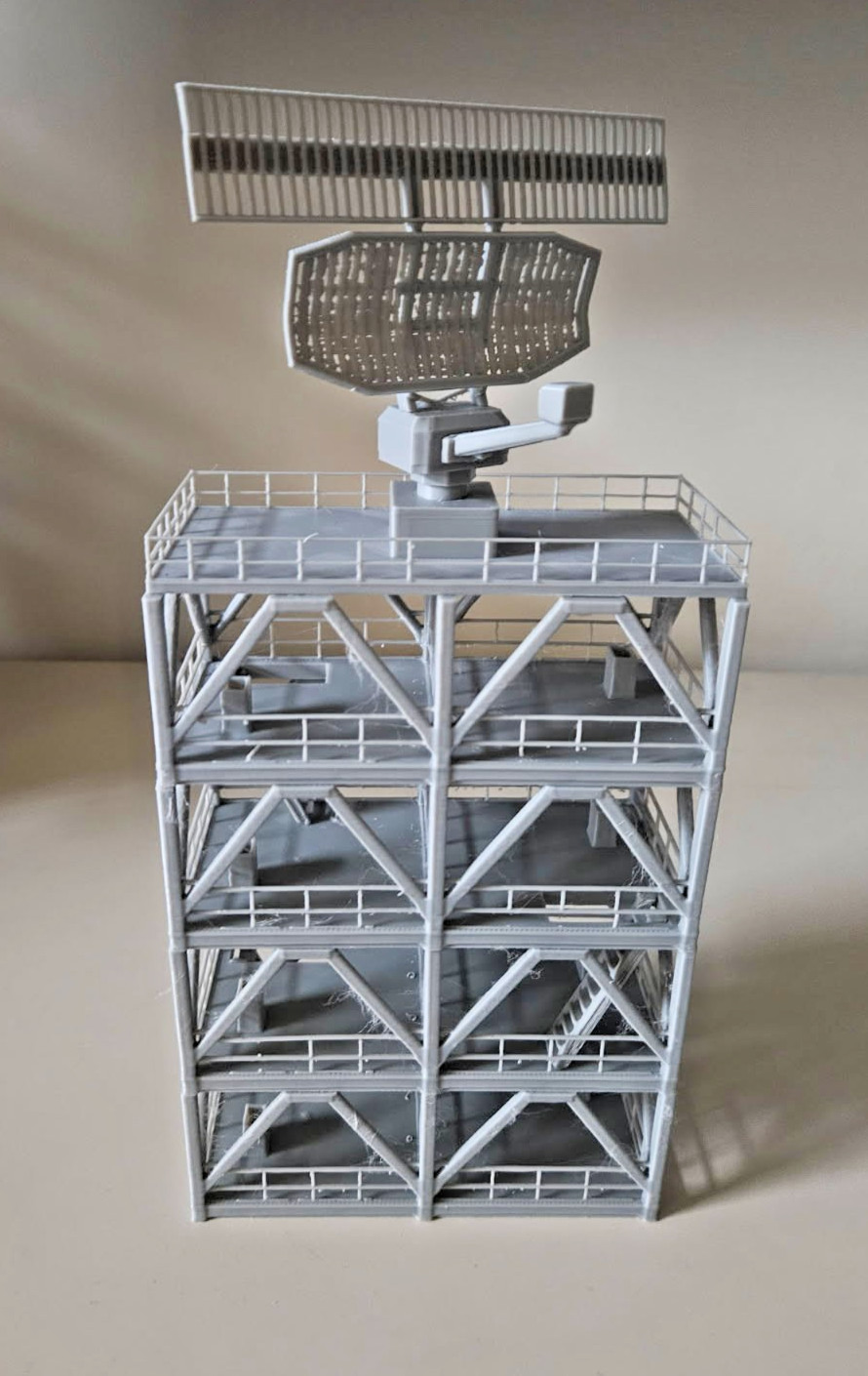 HO Scale 1:87 Wide Radar Tower for Model Train Environment HO Scale 1:87 Wide Radar Tower for Model Train Environment