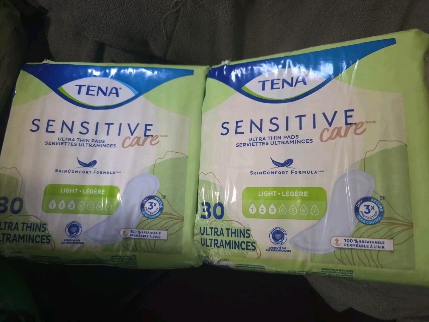 Tena Sensitive Care Ultra Thin Pads 30 Ultra Thins New 2 Pack Tena Sensitive Care Ultra Thin Pads 30 Ultra Thins New 2 Pack