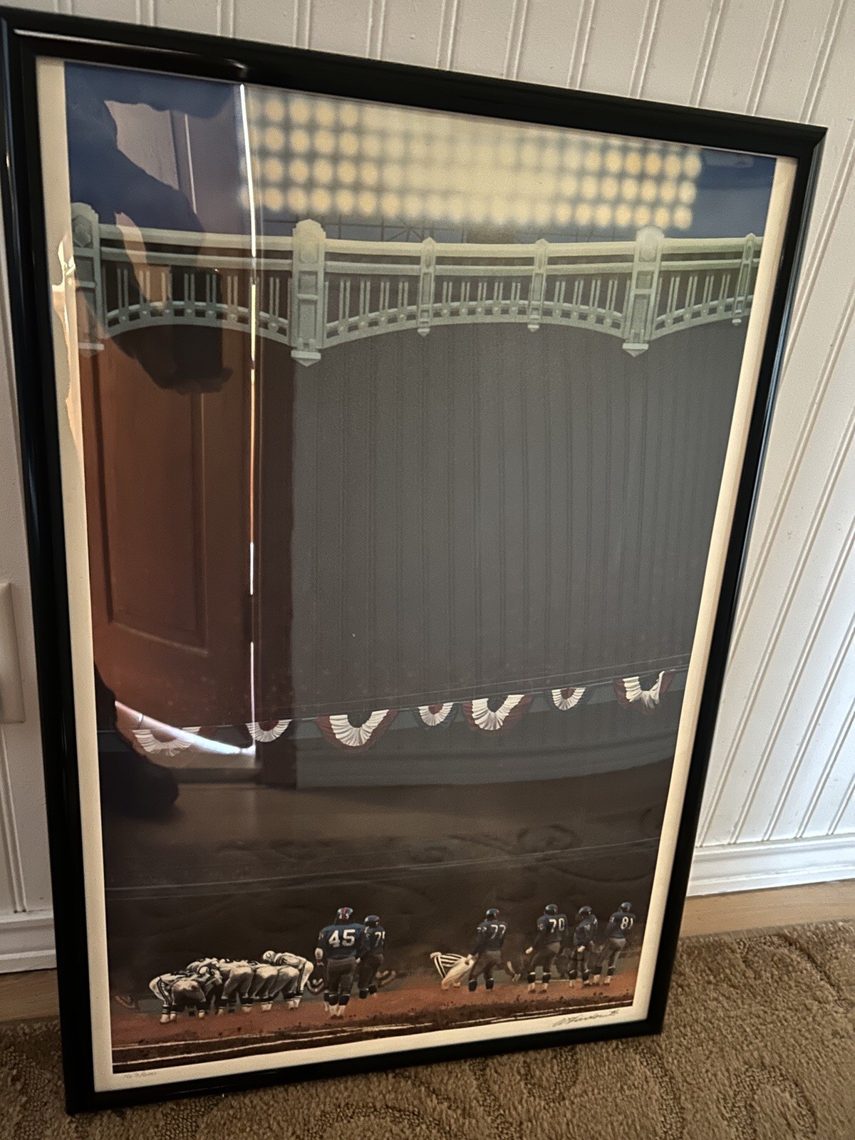 Bill Purdom Yankee Stadium Gridiron 163/600 MLB NFL Giants Colts Lithographed Bill Purdom Yankee Stadium Gridiron 163/600 MLB NFL Giants Colts Lithographed