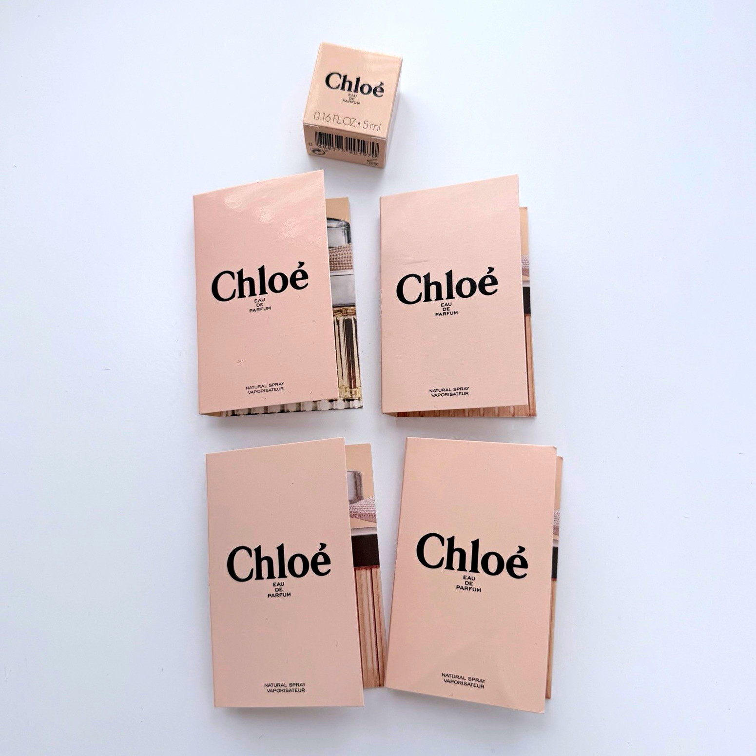 Chloe Eau de Parfum mini bottle 0.16 fl oz/5 ml and sample sprays Chloe Eau de Parfum mini bottle 0.16 fl oz/5 ml and sample sprays