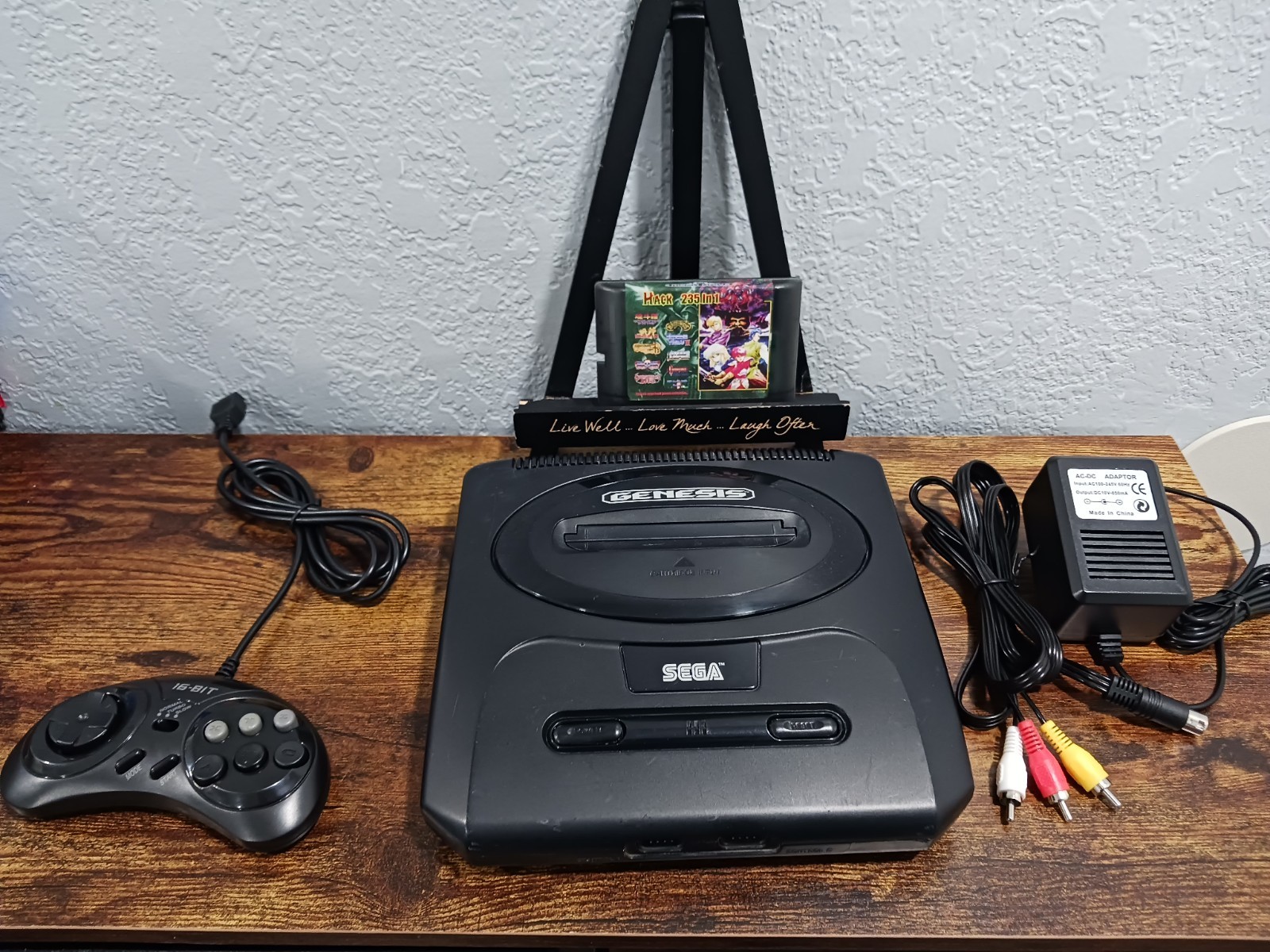SEGA Genesis Console Model 2 MK-1631 Bundle + 235 In 1, Crusader of Centy Repro