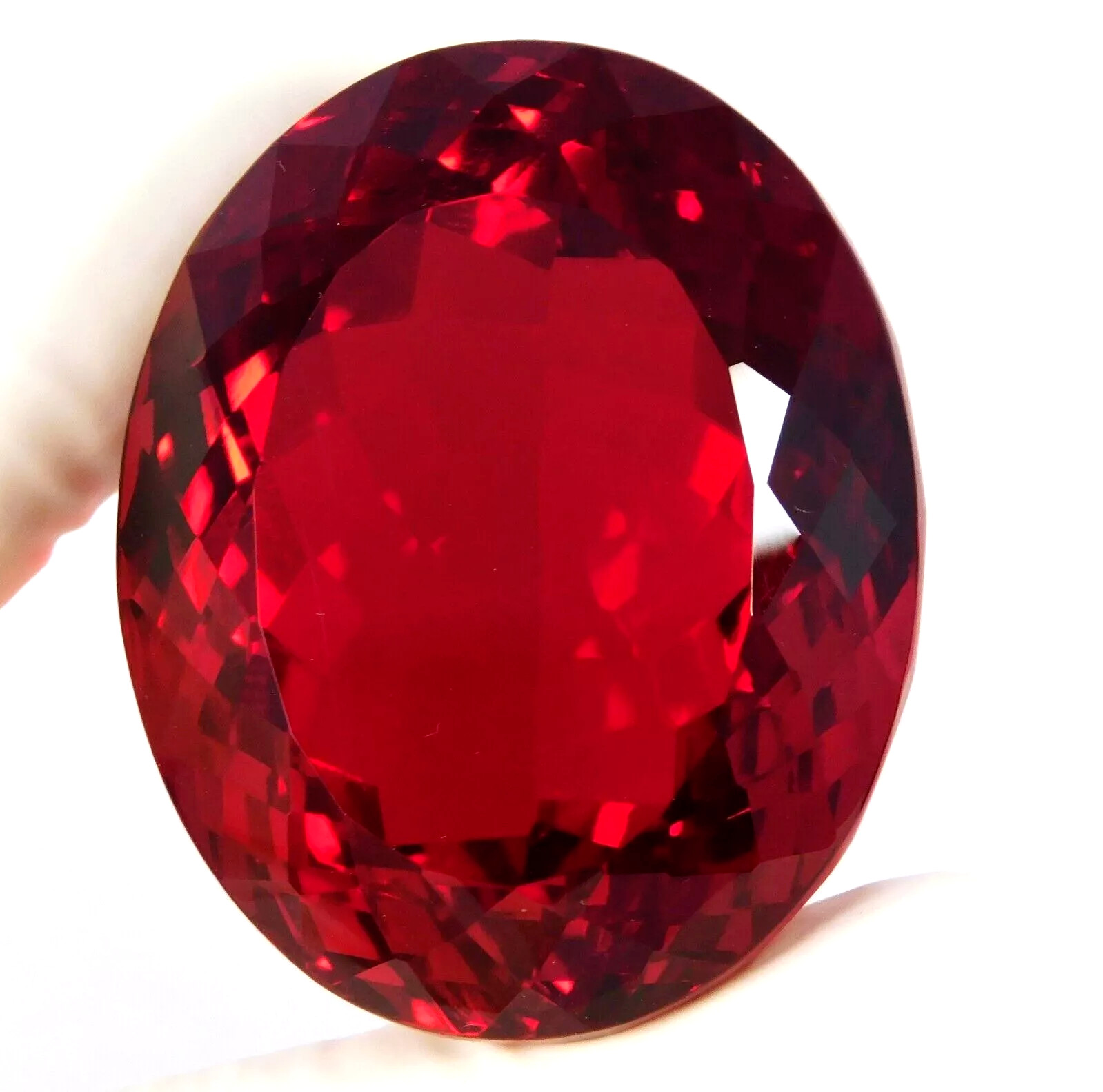 GIE Certified Natural 235.10 Ct Brazilian Red Topaz Oval Shape Loose Gemstone