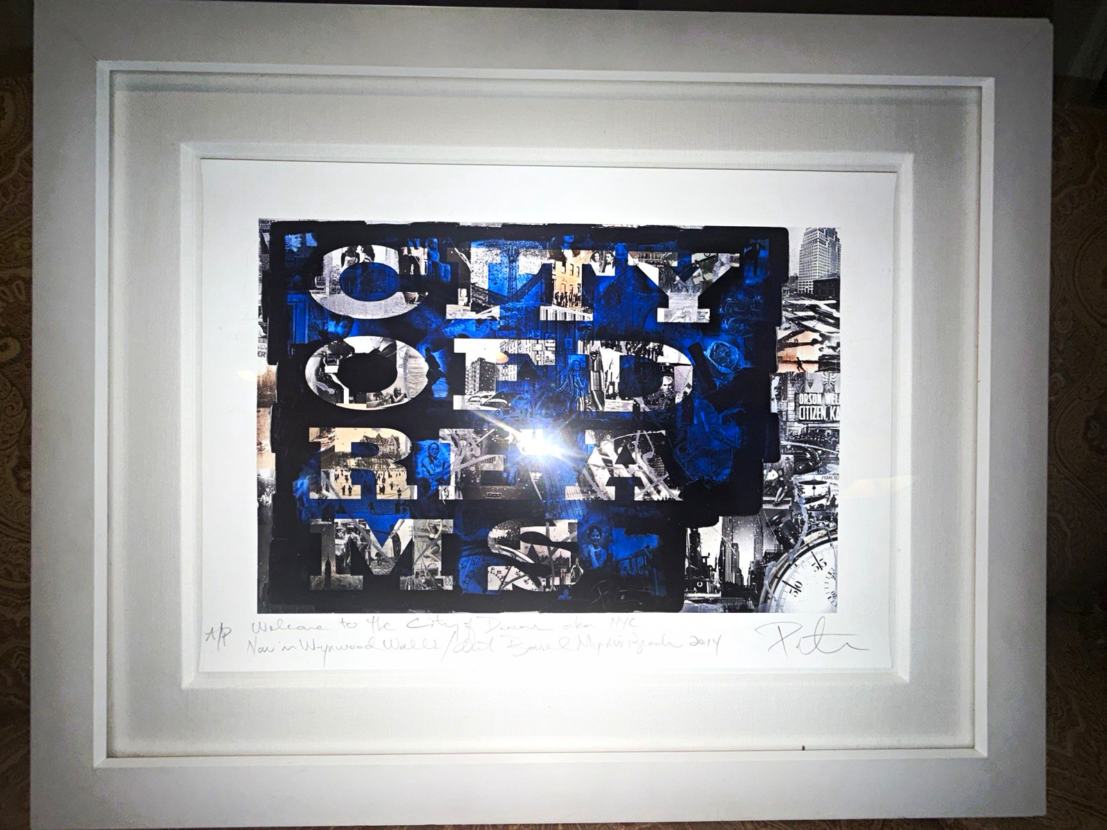 Peter Tunney City of Dreams Signed Limited Edit 1/10 Framed w/ Spec Inscription Peter Tunney City of Dreams Signed Limited Edit 1/10 Framed w/ Spec Inscription