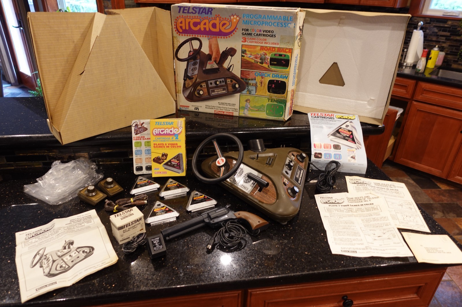 Vintage Coleco TELSTAR  ARCADE Electronic Video Game CONSOLE 4 Games  NEVER SEEN