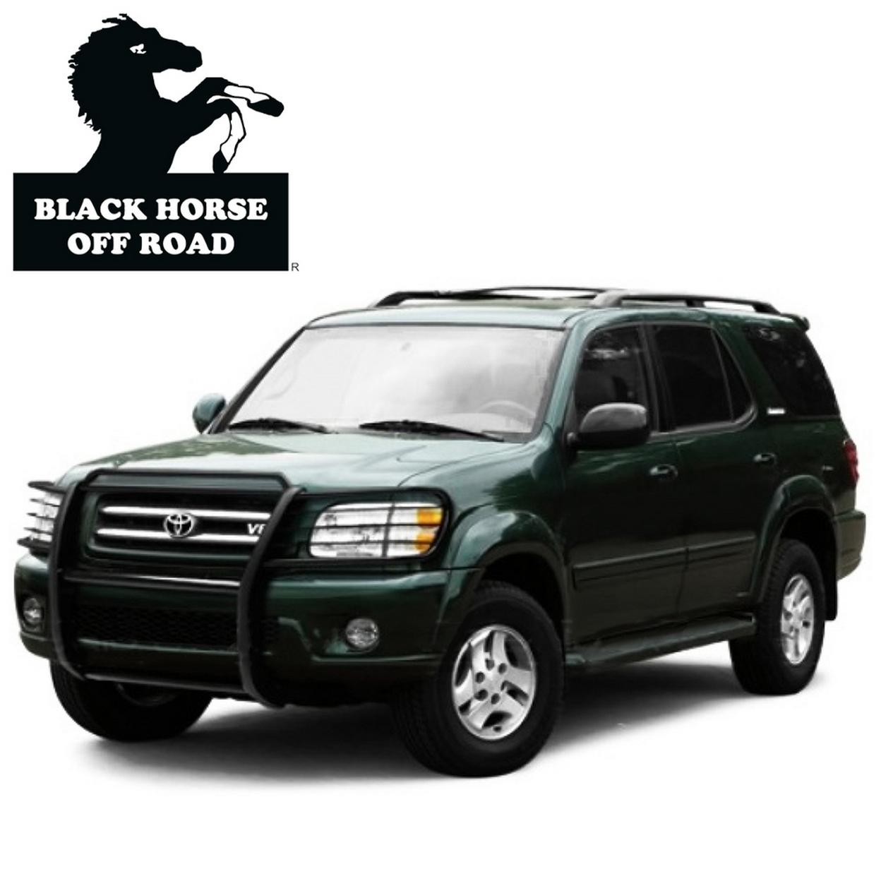 Black Horse Off Road Grille Guard - Fits 2001-2004 Toyota Sequoia, 2000-2006 Toy