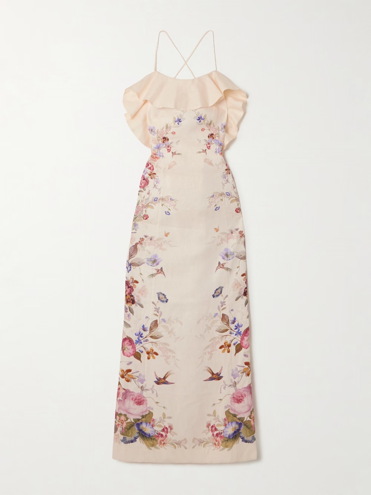 BNWT AUTHENTIC ZIMMERMANN PATIENCE FRILL MIDI DRESS in VANILLA FLORAL SIZE 3 BNWT AUTHENTIC ZIMMERMANN PATIENCE FRILL MIDI DRESS in VANILLA FLORAL SIZE 3