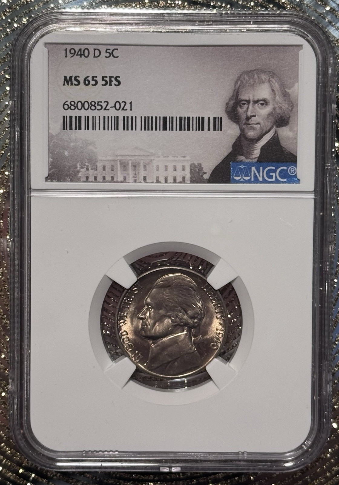 1940 D 5c NGC MS 65 5FS 1940 D 5c NGC MS 65 5FS