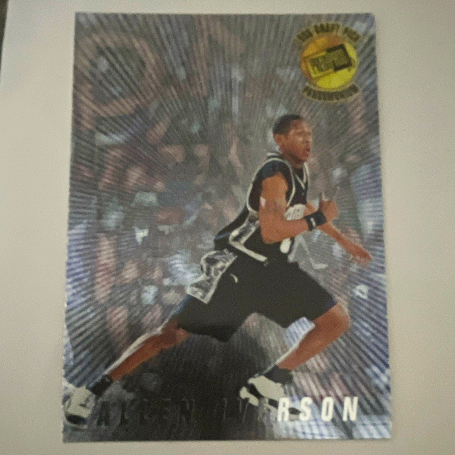 Topps 1996-97 Allen Iverson #108 Rookie Philadelphia 76ers Basketball Card Topps 1996-97 Allen Iverson #108 Rookie Philadelphia 76ers Basketball Card