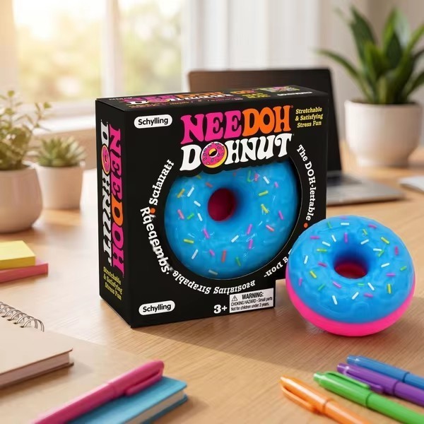 NeeDoh Dippin Dazzler Egg Donut Squishy Sensory Stress Relief Toy Fidget Anxiety