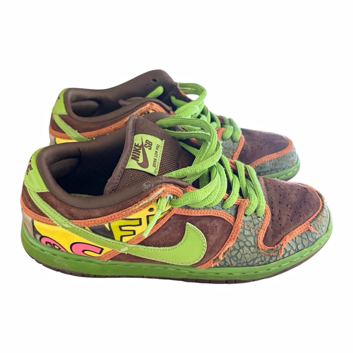 Nike SB Dunk Low Pro Skateboarding Shoes Multi-Color US 10 Medium Width