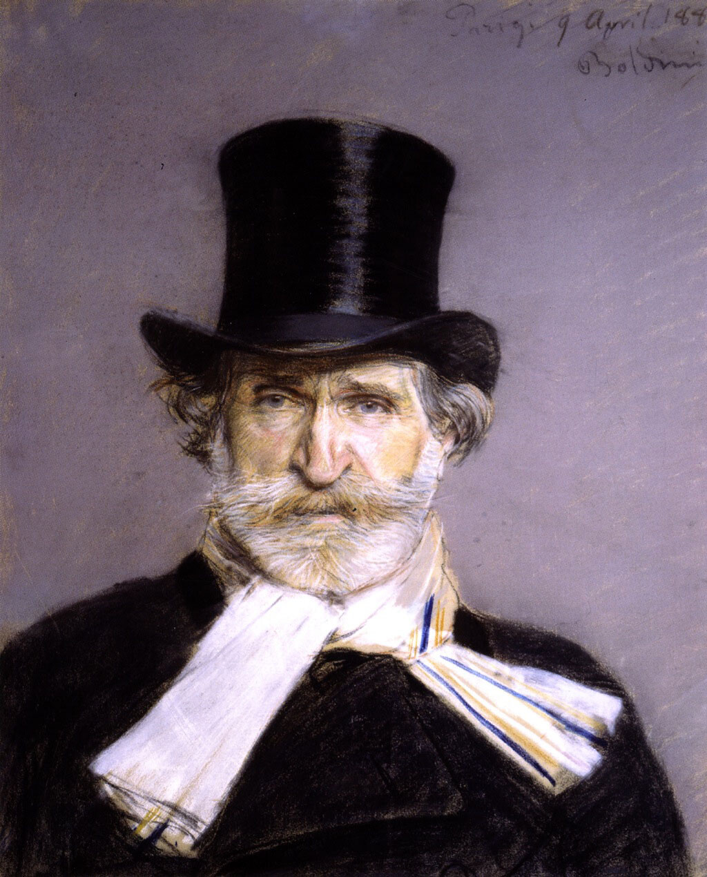 Oil painting old man art Guiseppe-Verdi-in-a-Top-Hat-Giovanni-Boldini