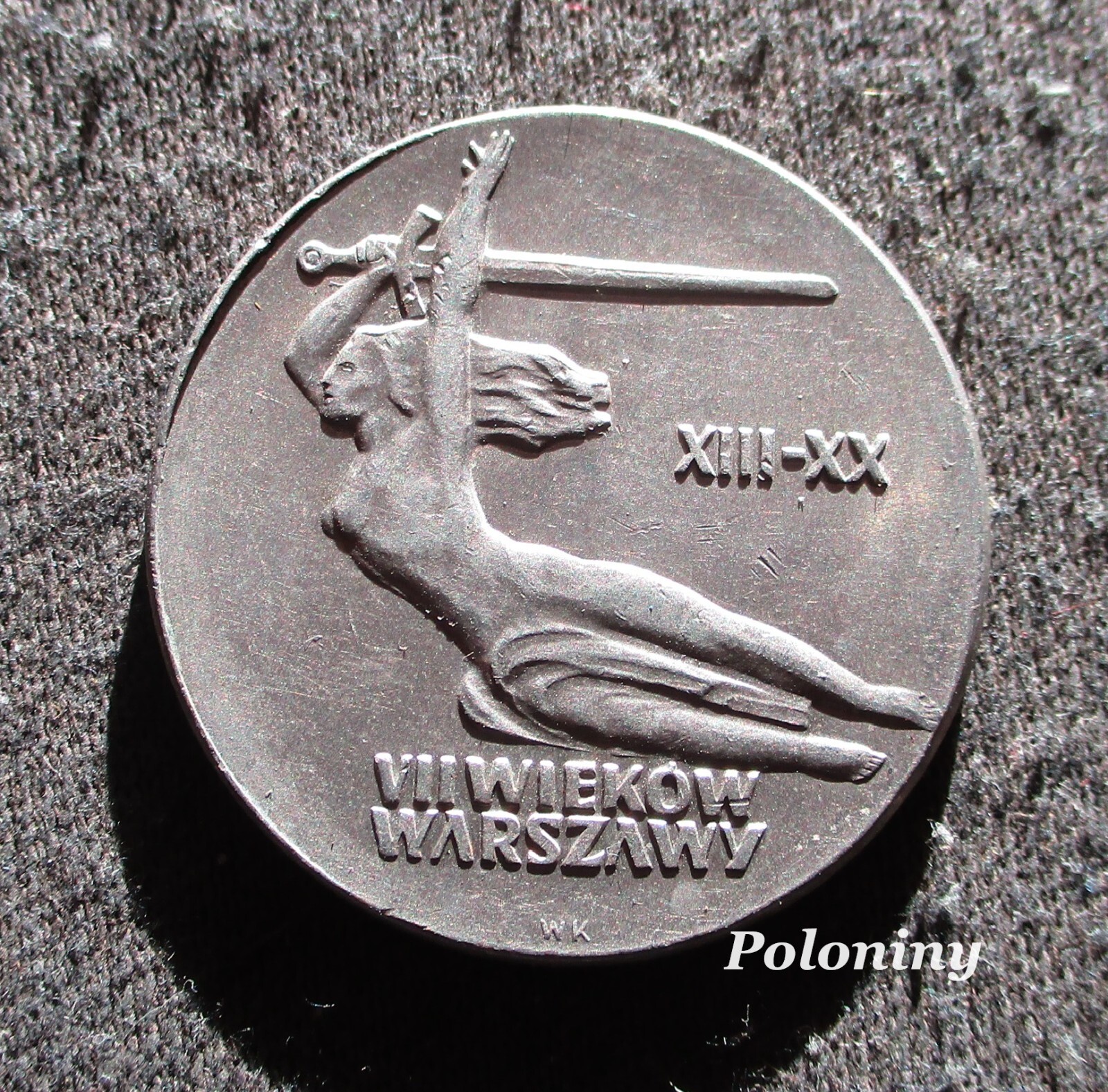 OLD COMMEMORATIVE COIN OF POLAND 10 ZLOTY 1965 - ANNIVERSARY OF WARSAW NIKE OLD COMMEMORATIVE COIN OF POLAND 10 ZLOTY 1965 - ANNIVERSARY OF WARSAW NIKE