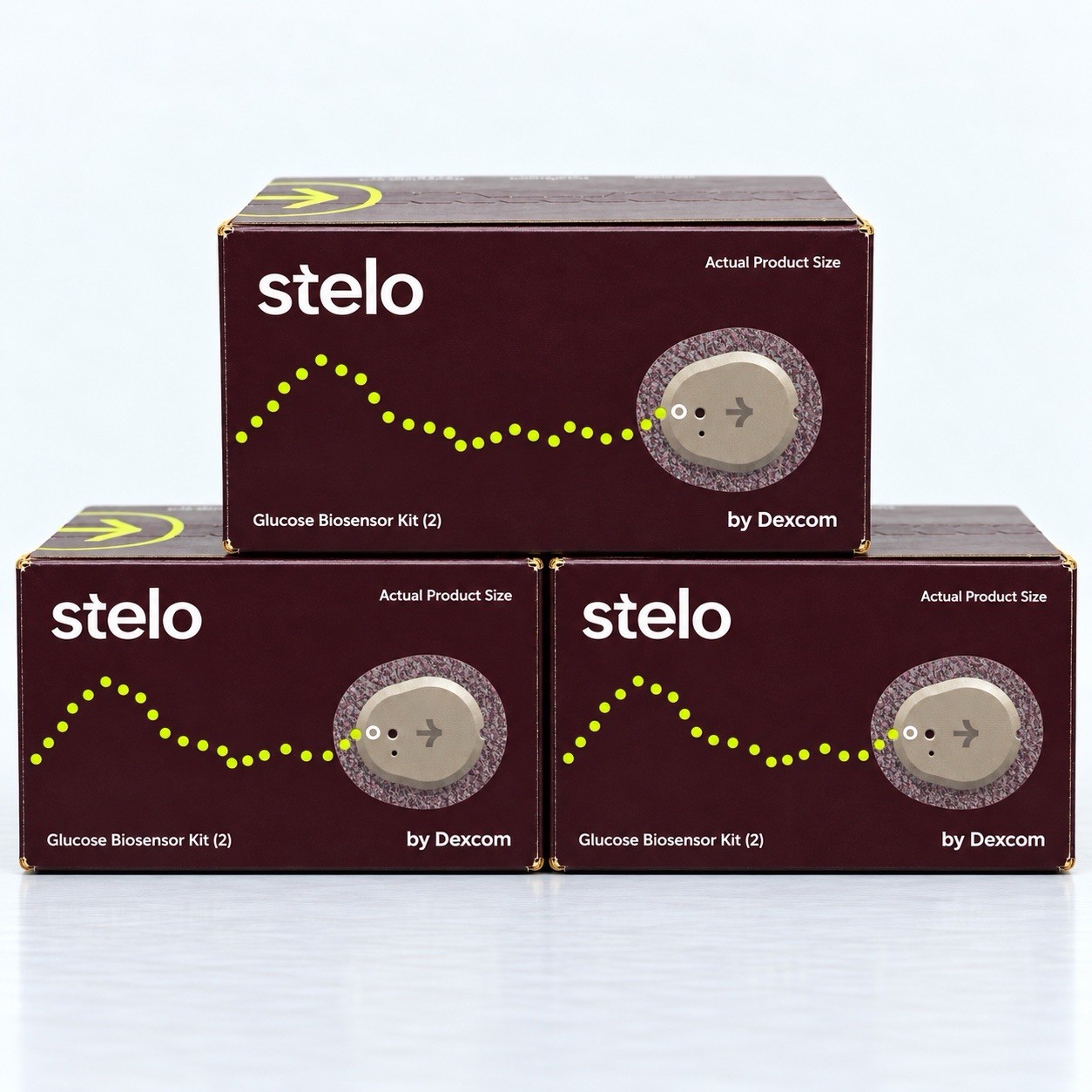 Lot Of 3 Stelo Glucose Biosensor Kit (2) NEW/SEALED Twin Pack STP-XN-002 Bundle