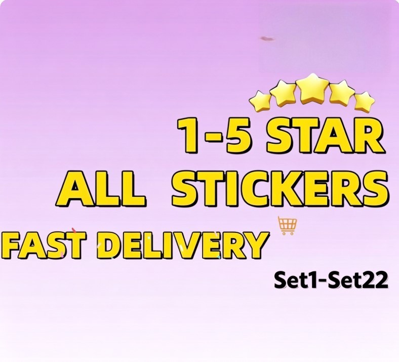 ANY_MO_GO_ Sticker 5_STAR ,4_STAR,_3_STAR,2_STAR,1_STAR,_FAST DELIVERY ANY_MO_GO_ Sticker 5_STAR ,4_STAR,_3_STAR,2_STAR,1_STAR,_FAST DELIVERY
