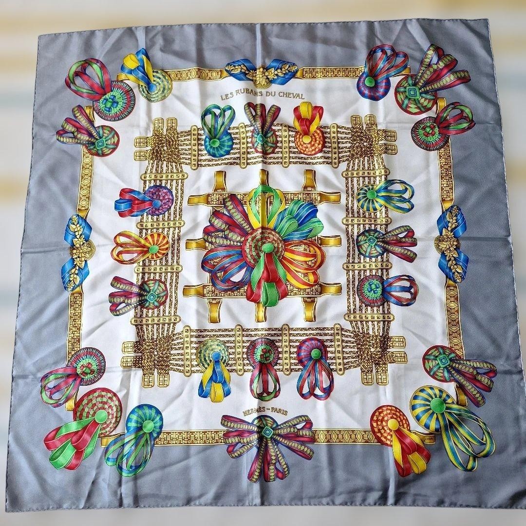 HERMES LES RUBANS DU CHEVAL Silk Scarf