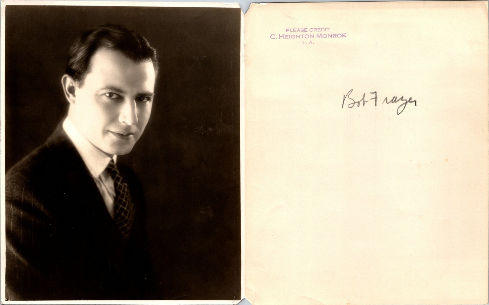 Robert Bob Frazer Actor - Real Photo - #076