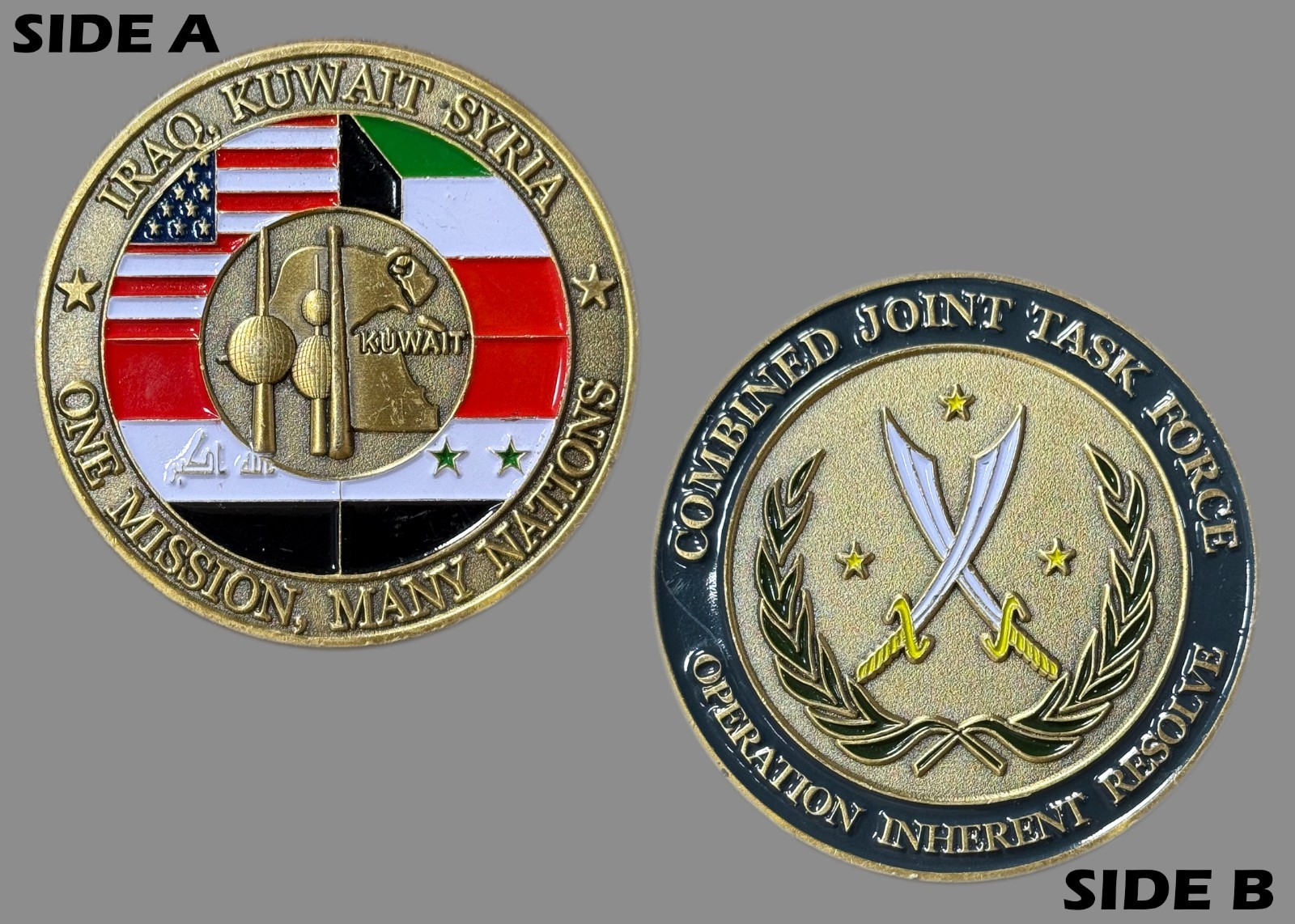 Combined Joint Task Force Operation Inherent Resolve Challenge Coin M#5 Combined Joint Task Force Operation Inherent Resolve Challenge Coin M#5