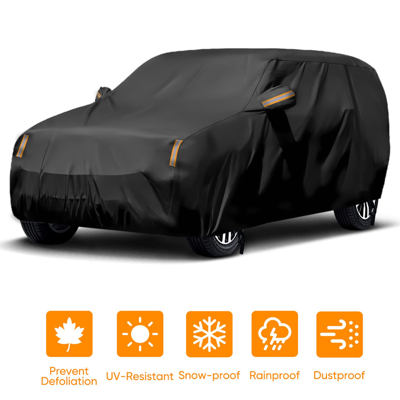 XXL Car SUV Cover Sun Protection Waterproof Dust UV w/Zipper For Chevrolet Tahoe