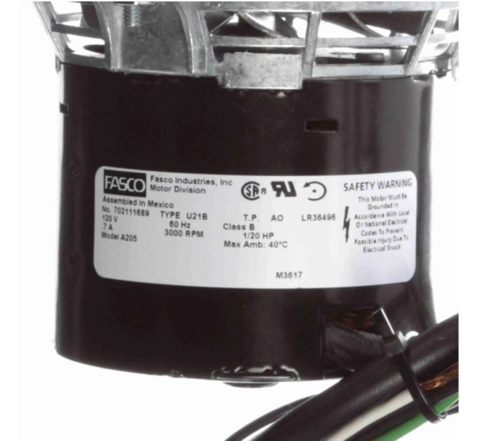 Fasco Motors Fasco A205 Lennox Furnace Exhaust Venter Blower Fasco Motors Fasco A205 Lennox Furnace Exhaust Venter Blower