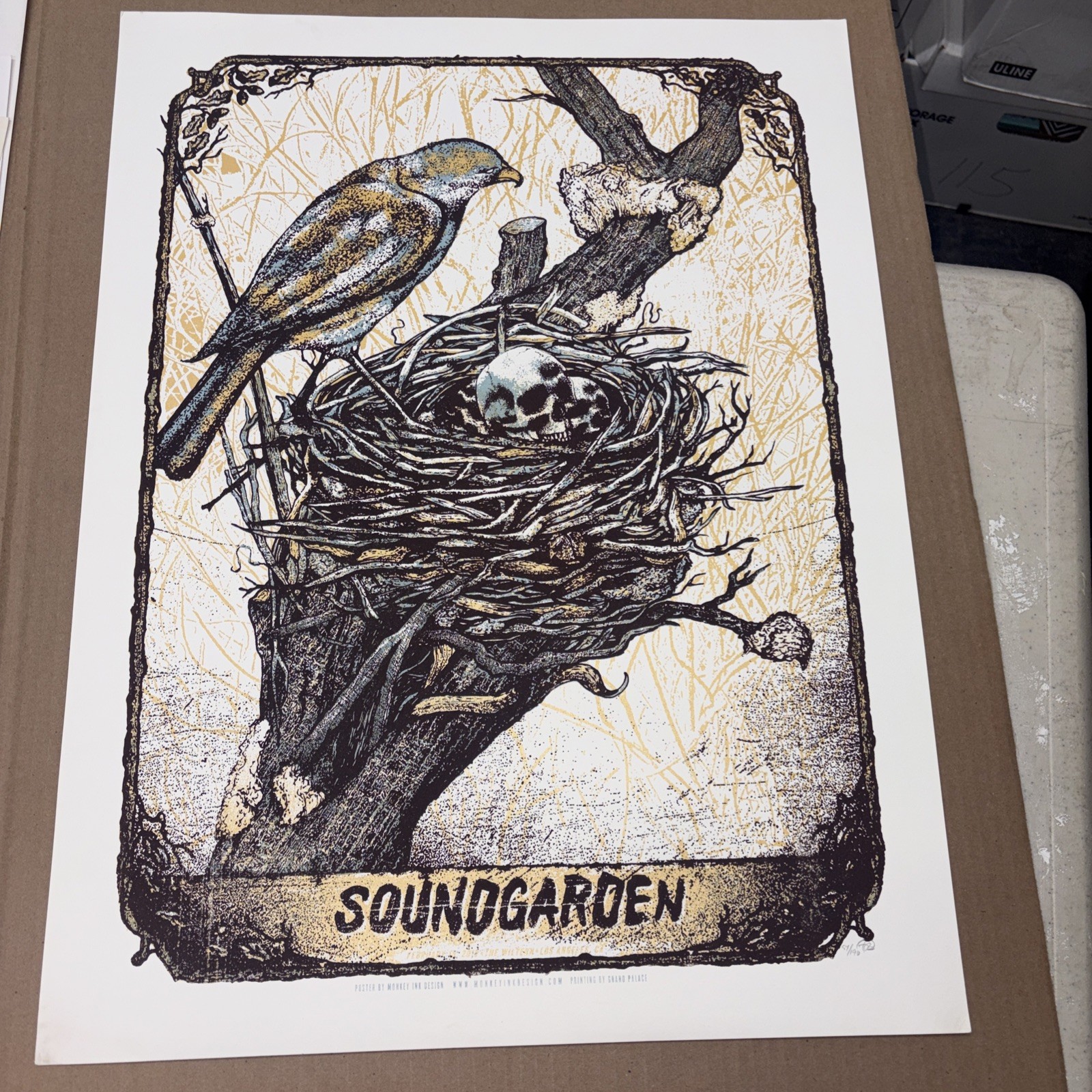 2013 Soundgarden Los Angeles Feb 15 The Wiltern Theater Poster 57/190 2013 Soundgarden Los Angeles Feb 15 The Wiltern Theater Poster 57/190
