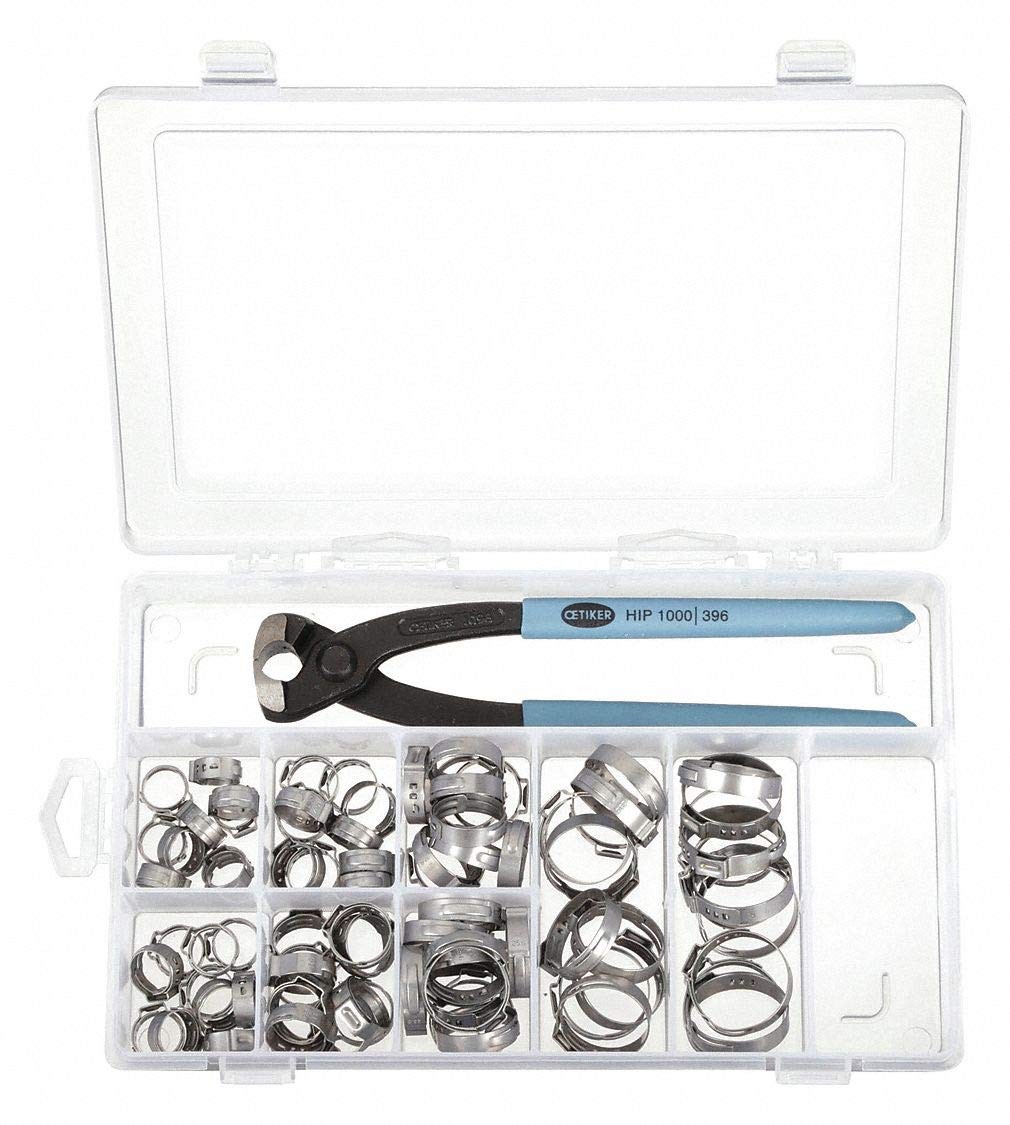 Oetiker 18500060 StepLess 1Ear Clamp Kit StepLess Ear Clamps, stainless steel...