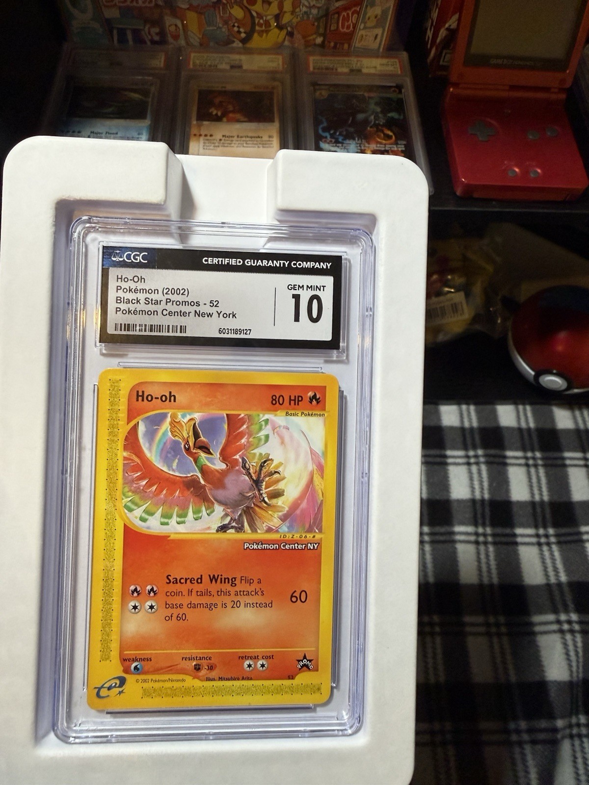POKEMON Center NY 2002 Black Star Promo Ho-Oh 52/53 CGC 10 POKEMON Center NY 2002 Black Star Promo Ho-Oh 52/53 CGC 10