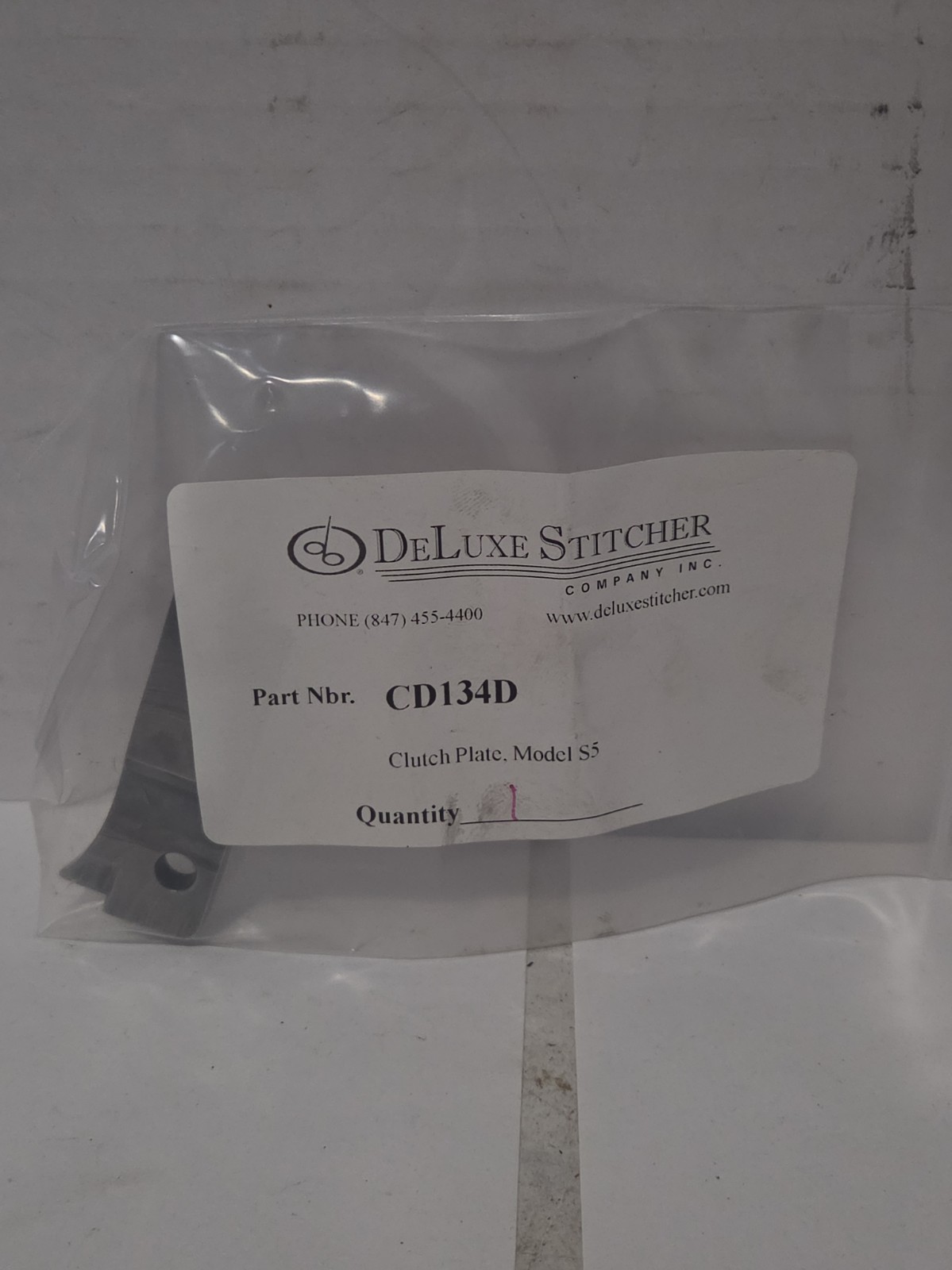DeLuxe Stitcher CD134D Clutch Plate Model S5 Bindery Stitcher Part NOS DeLuxe Stitcher CD134D Clutch Plate Model S5 Bindery Stitcher Part NOS