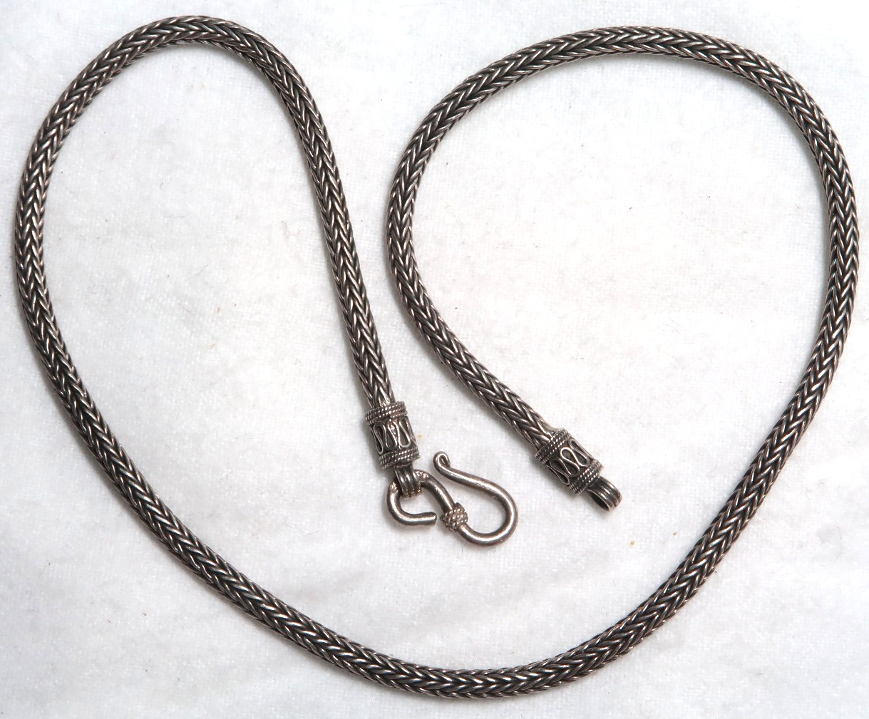 VINTAGE SUARTI STERLING SILVER BALI WOVEN NECKLACE ~18