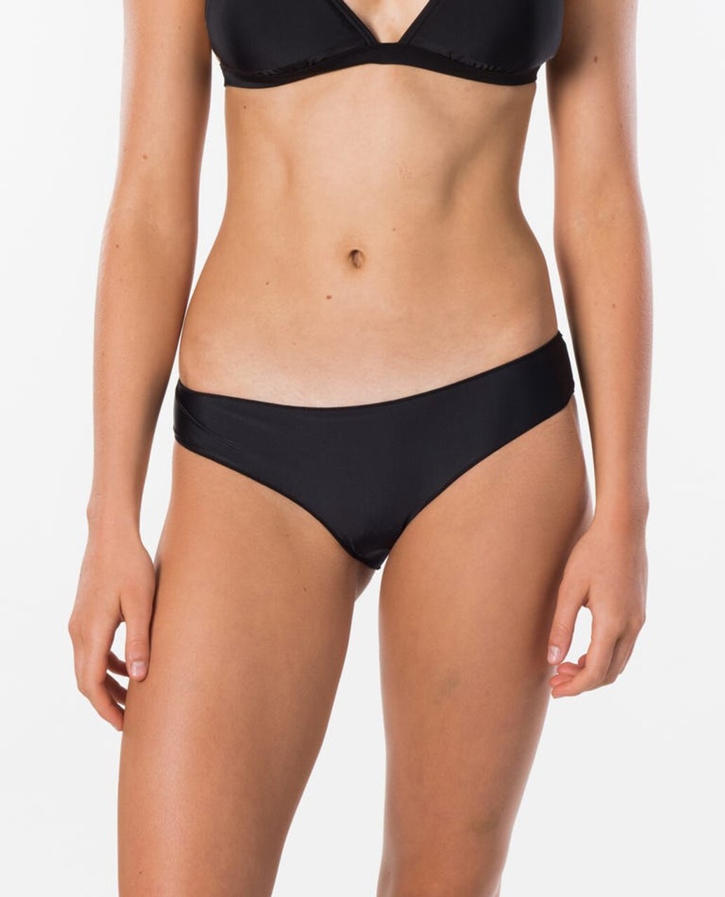 Rip Curl Womens Black Cls Surf Eco Cheeky Bikini Bottoms L14057 Size Small