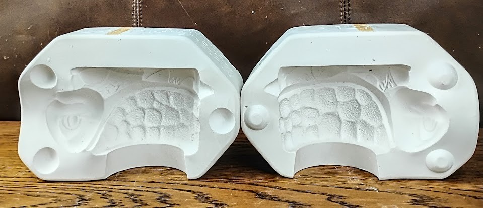 Vintage Scioto Sturgell Turtle Jr Planter Ceramic Slip Casting Mold S-127 6x3.5\