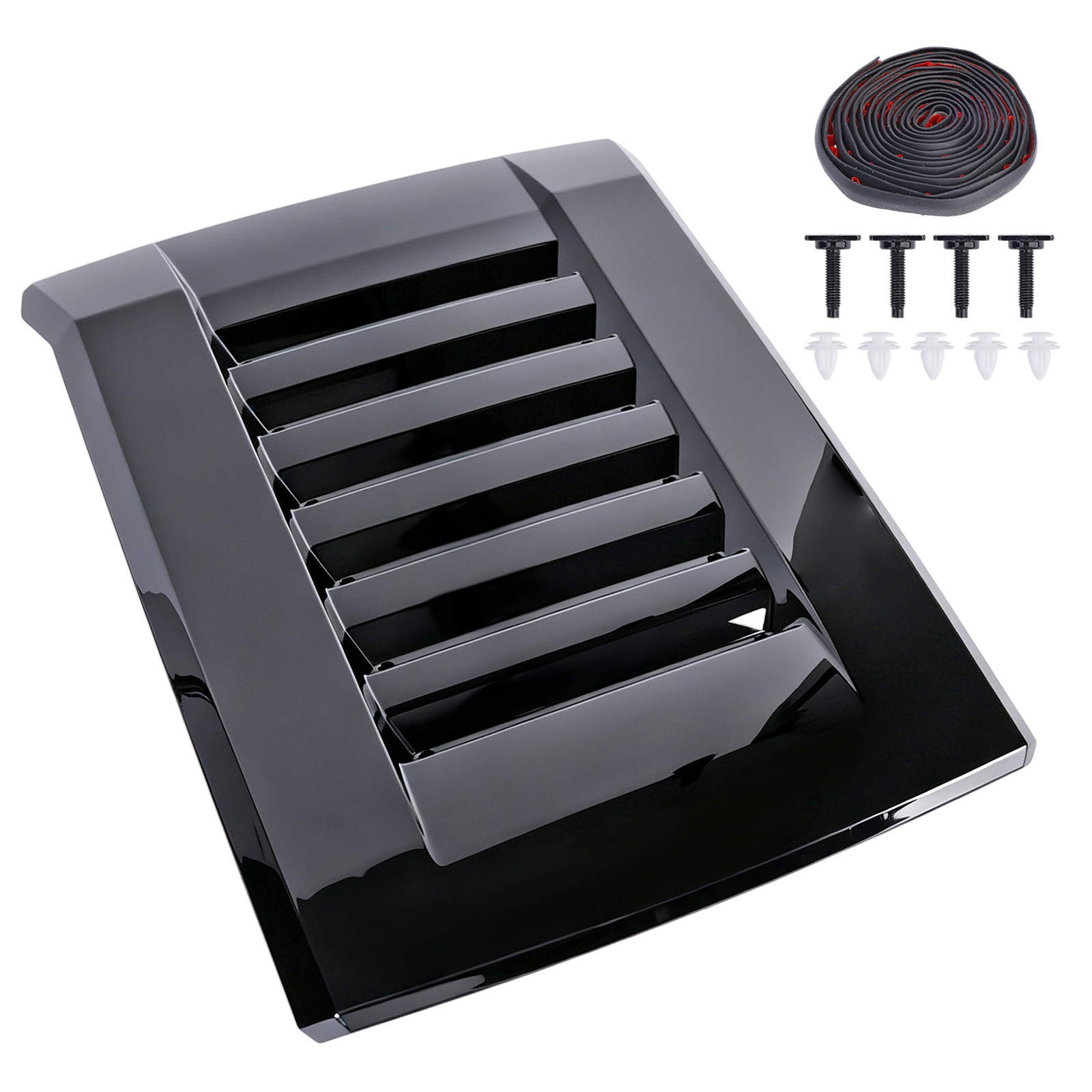 76181-AK900 FOR 2024 2025 TOYOTA TACOMA HOOD SCOOP HOOD BULGE GLOSS BLACK