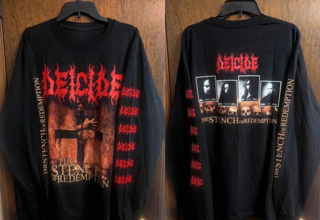 Rare Deicide Band Stench Of Redemption Long Sleeve S to 5XL  BL2623