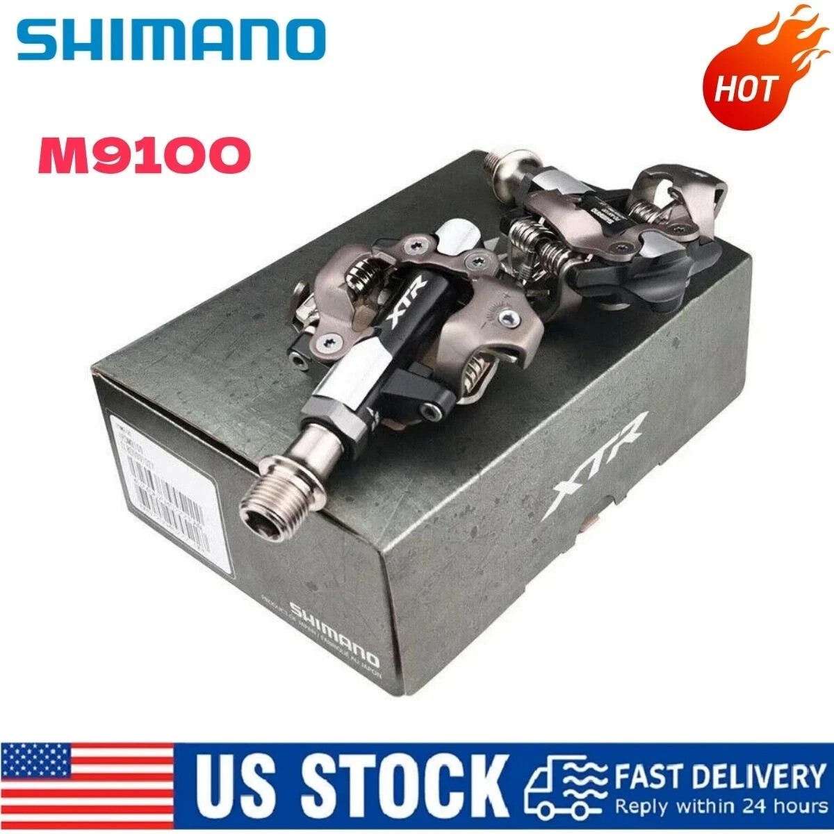 Shimano XTR PD-M9100 SPD Clipless Pedals w/SH51 Cleat MTB 9/16\