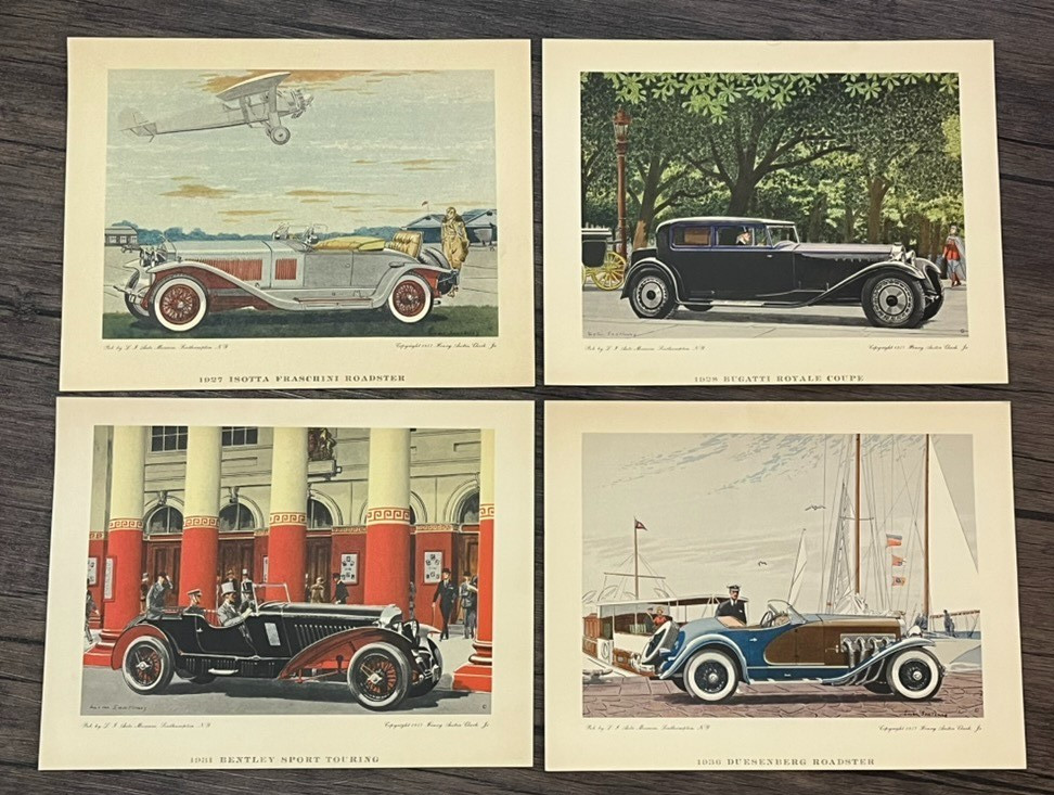 1957 Leslie Saalburg Prints Isotta Bentley Duesenberg Henry Austin Clark Jr 1957 Leslie Saalburg Prints Isotta Bentley Duesenberg Henry Austin Clark Jr