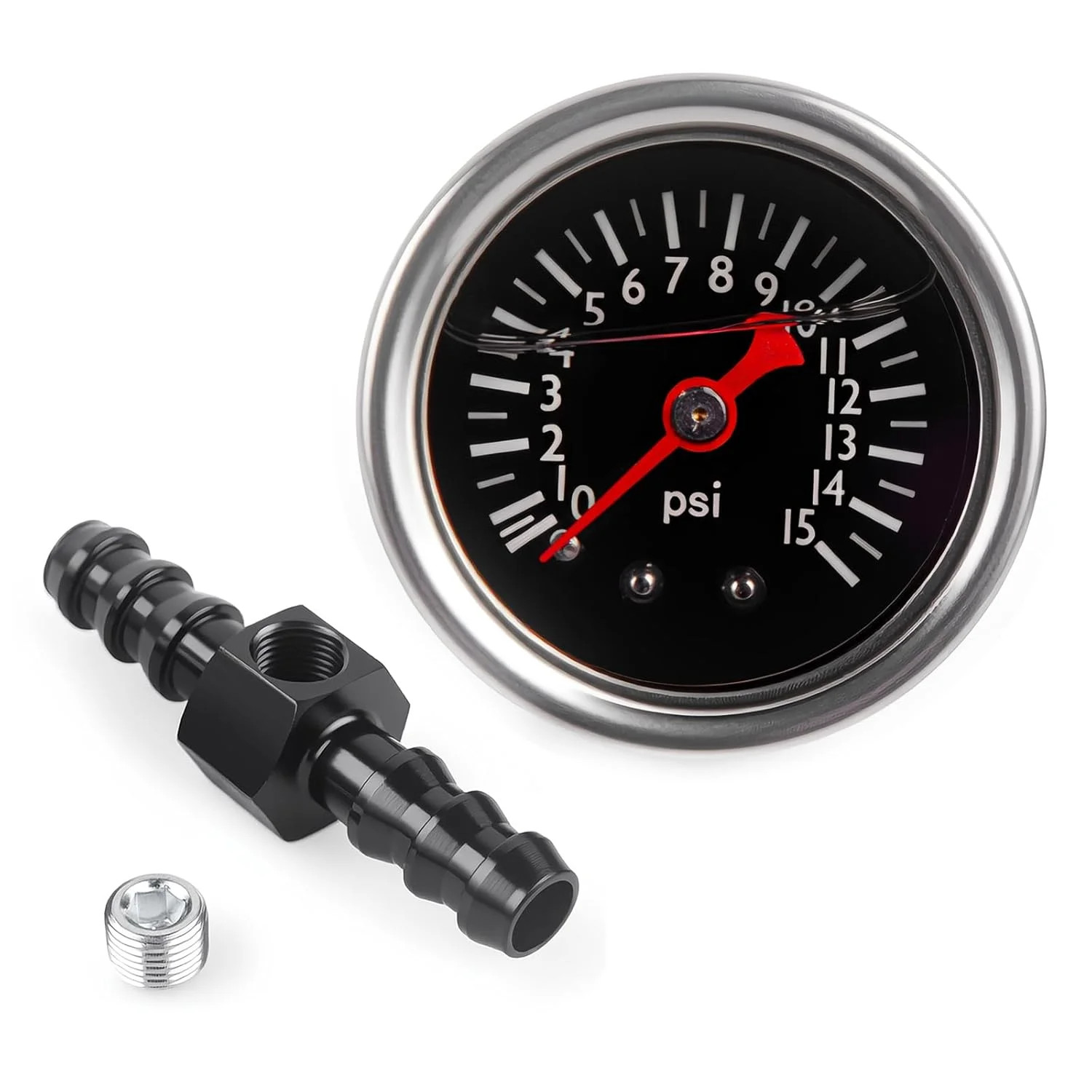 Universal 0-15psi Fuel Pressure Gauge 1/8