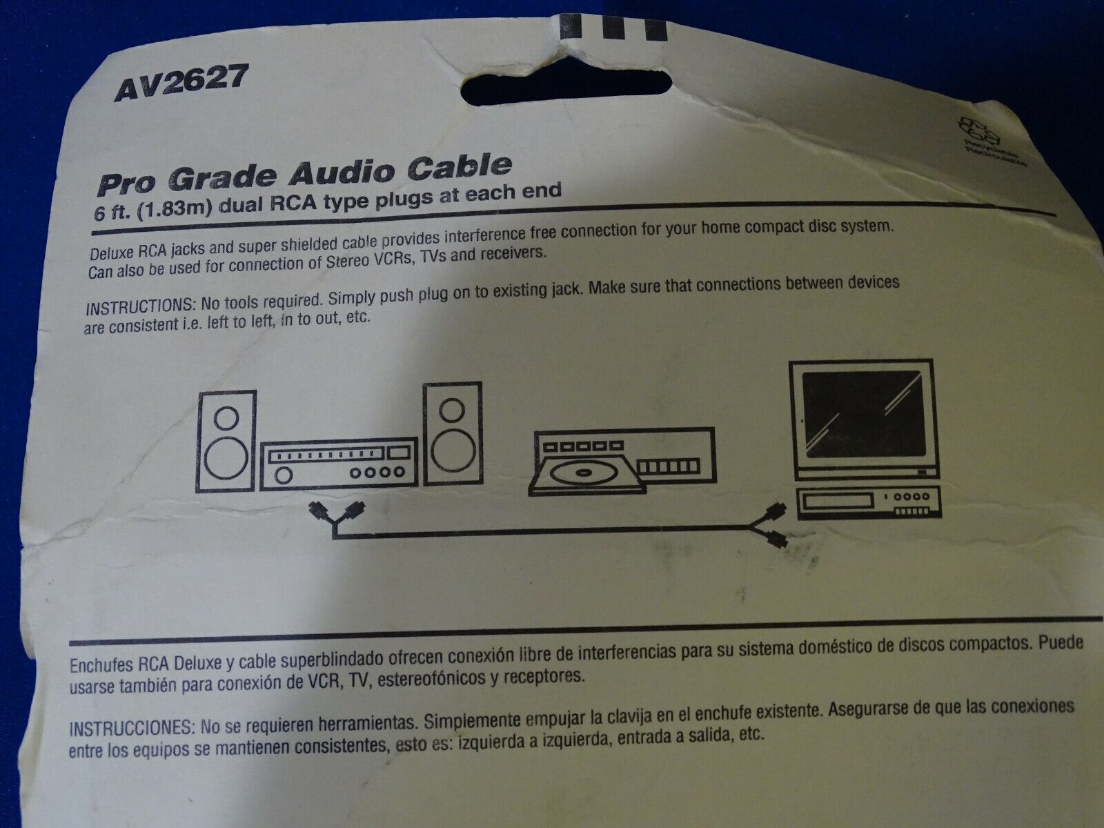Emerson Pro Grade Audio Cable 6 Ft. O3