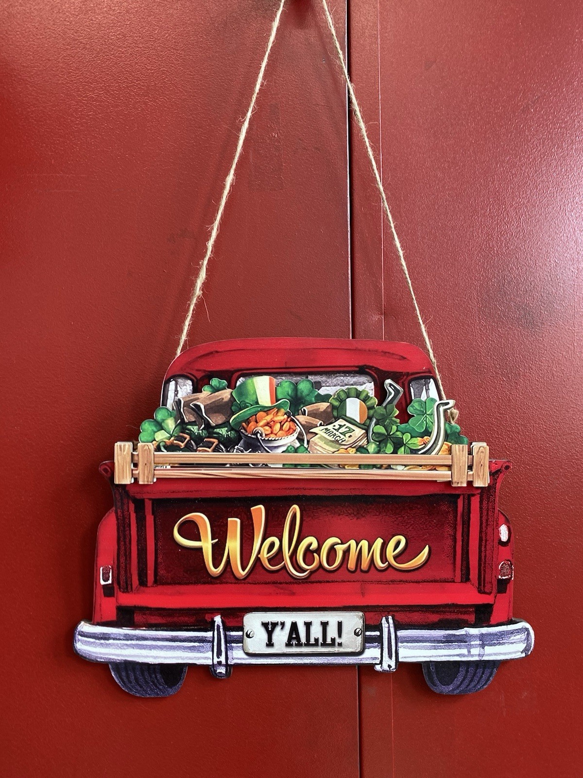 12 pcs Interchangeable Red Truck Welcome Sign Seasonal Farmhouse Door Decor 12 pcs Interchangeable Red Truck Welcome Sign Seasonal Farmhouse Door Decor