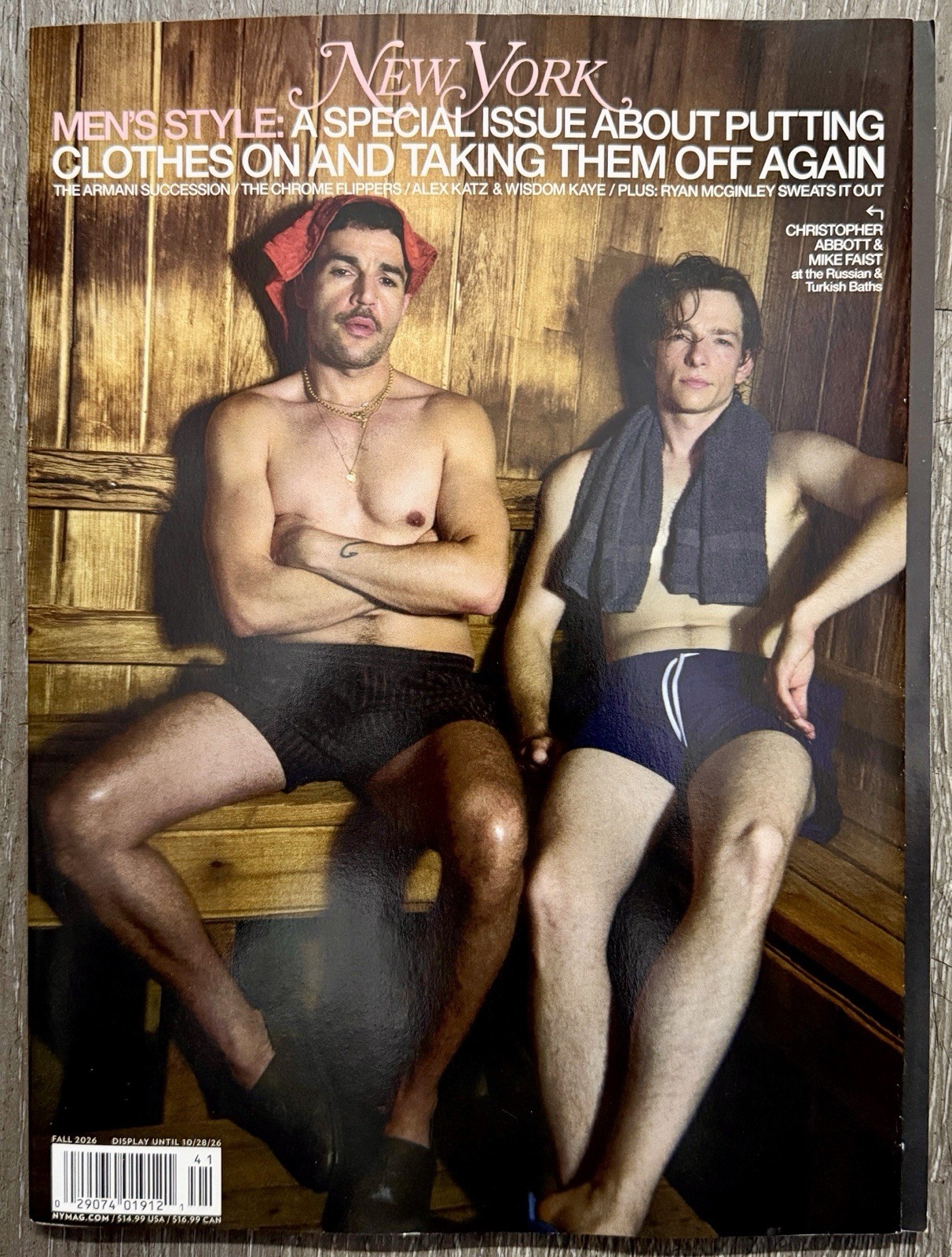 NEW YORK MAGAZINE - SPECIAL ISSUE  FALL 2026-CHRISTOPHER ABBOTT & MIKE-BRAND NEW