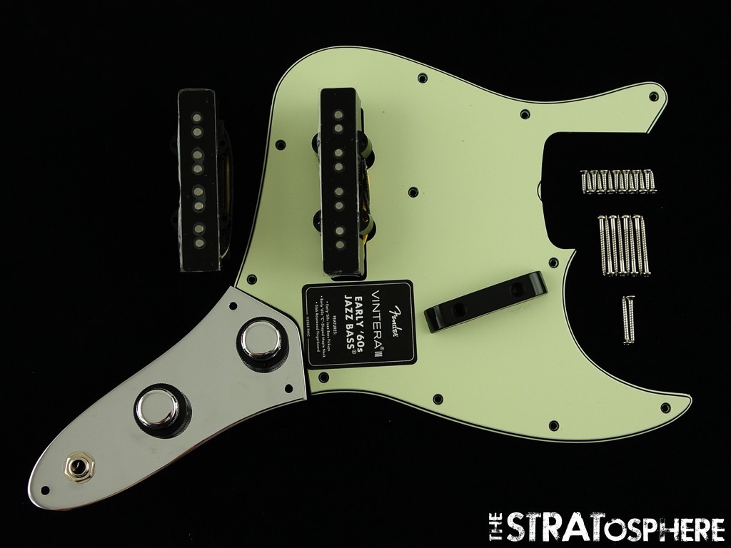 Fender Vintera III Early 60s Jazz Bass LOADED PICKGUARD Early 60s PU Mint Green